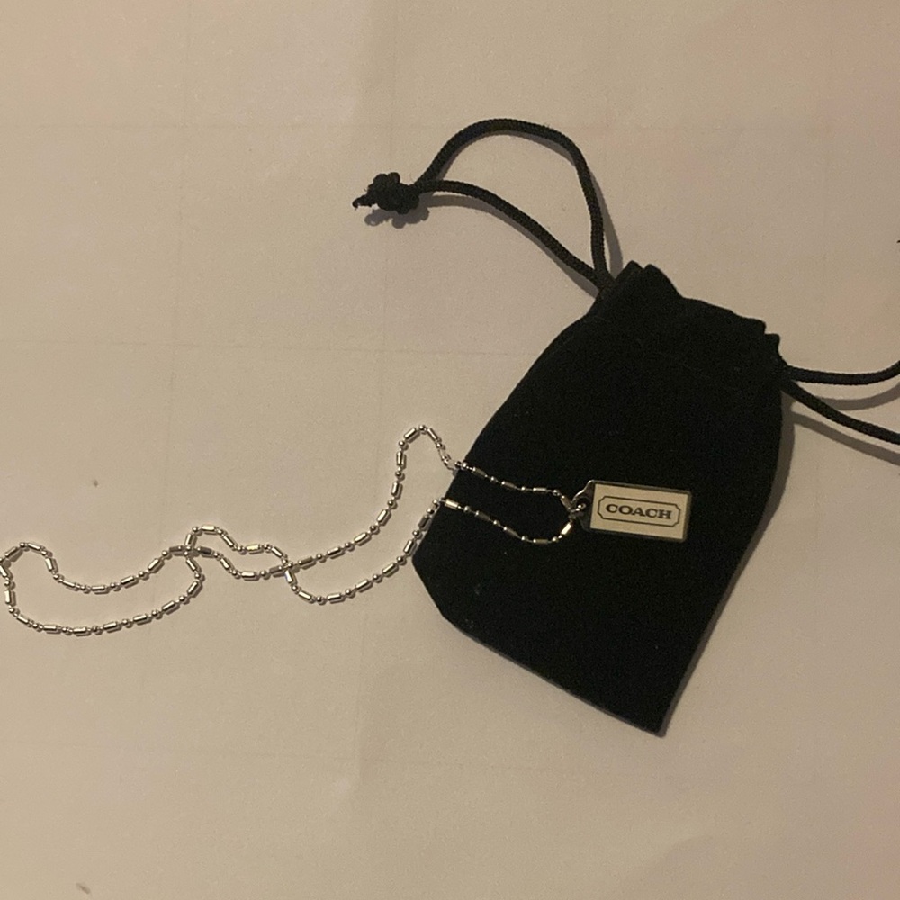 Coach Hang Tag Necklace~EUC!